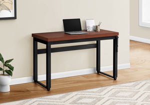 Industrial 48" Cherry Adjustable Desk