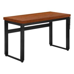 Industrial 48" Cherry Adjustable Desk