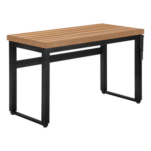 Industrial 48" Driftwood Adjustable Desk