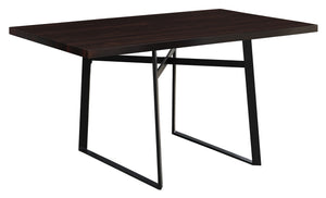 Modern 60" Cappuccino Desk in Minimalist Style