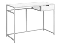 Load image into Gallery viewer, Modern White 42&quot; Office Desk in Minimalist Style
