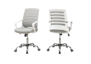 Ergonomic White Mesh Rolling Office Chair w/ Arms