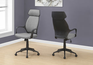 Classic Gray Microfiber Office Chair w/ High Back