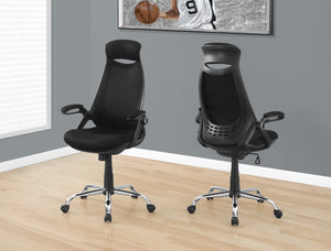 Premium Ergonomic Black Mesh Office Chair with Headrest