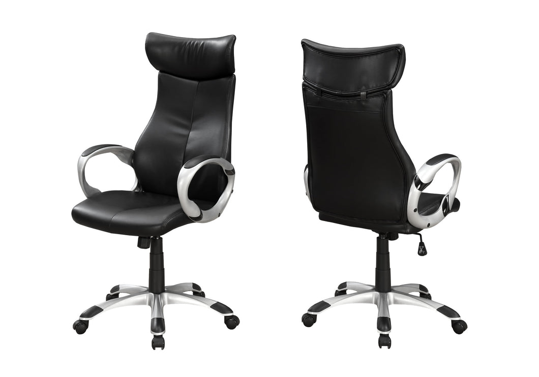 Grand Office Chair in Breathable Black Leatherette