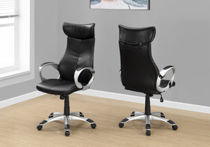 Grand Office Chair in Breathable Black Leatherette