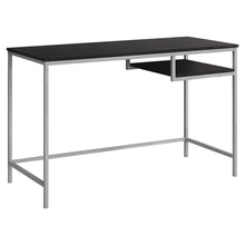 Load image into Gallery viewer, 48&quot; Computer Desk in Cappuccino &amp; Silver
