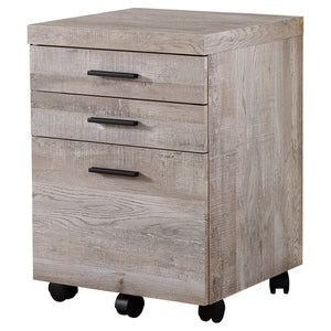 48" Compact Computer Desk in Taupe Woodgrain w/ Black Metal