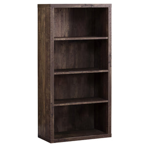 Traditional Office Bookcase in Brown Woodgrain