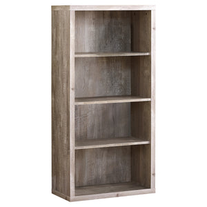 Traditional Office Bookcase in Taupe Woodgrain