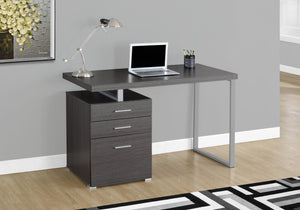 47" Grey Computer Desk w/ Metal Accents