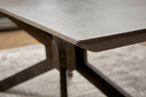 87" Gray Ash and Distressed Iron Conference Table