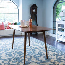 Load image into Gallery viewer, Dark Wood 50&quot; Office Desk in Mid-Century Style
