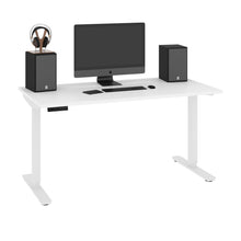 Load image into Gallery viewer, White 60&quot; Adjustable Height Standing Desk
