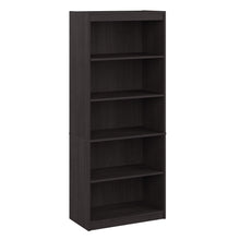 Load image into Gallery viewer, 30&quot; Modern Charcoal Maple 5 Shelf Bookcase
