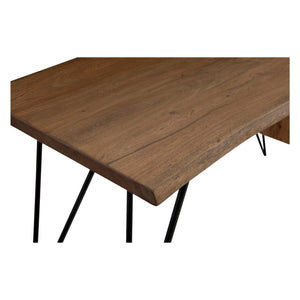 Solid Acacia 64" Modern Desk with Storage Compartment