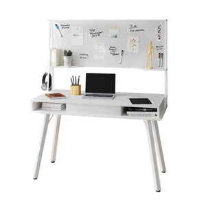 47" Whiteboard Desk in White