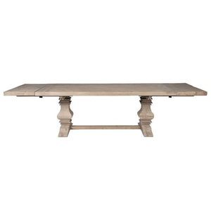 84” – 120” Modern Grey Pine Extension Conference Table