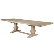 84” – 120” Modern Grey Pine Extension Conference Table