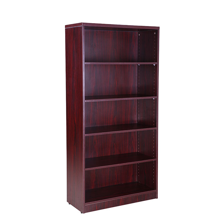 Tall Storage Bookcase in Mahogany