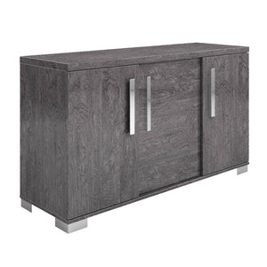 59" Grey Birch Storage Credenza
