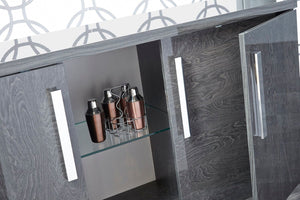 59" Grey Birch Storage Credenza