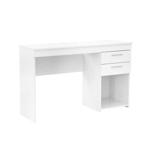 48" Corner Desk with File in White