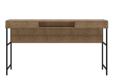 Load image into Gallery viewer, 55&quot; Executive Industrial-Style Desk in Walnut &amp; Black Metal
