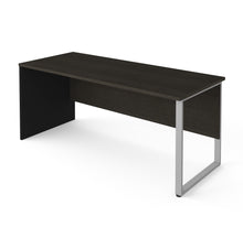Load image into Gallery viewer, Minimalistic Executive 71&quot; Desk in Deep Gray and Black
