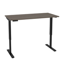 Load image into Gallery viewer, 60&quot; Desk with Electric Height Adjustment in Bark Gray
