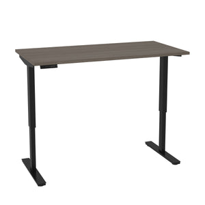 60" Desk with Electric Height Adjustment in Bark Gray