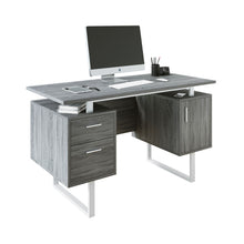Load image into Gallery viewer, 51&quot; Compact Floating Desk in Gray Woodgrain
