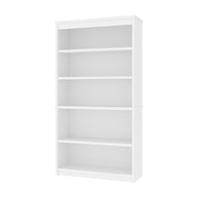 Load image into Gallery viewer, Striking 36&quot; White Bookcase
