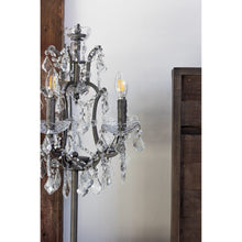 Load image into Gallery viewer, Unique Iron &amp; Glass Tabletop Lamp in Chandelier-Style
