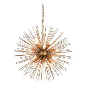 Burst-Style Iron Hanging Pendant Office Lighting