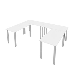 White Modular 4-Piece 48" Desk Set