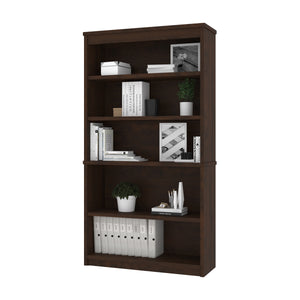 Striking 36" Chocolate Bookcase