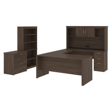 Load image into Gallery viewer, 66&quot; Antigua Desk Set with U-Shaped Desk, File, and Bookcase
