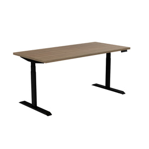 Teak Woodgrain 48" Desk with Electric Adjustment