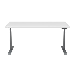 White 48" Desk with Electric Adjustment