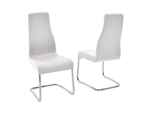 Gorgeous Ergonomic Conference Chair in White Italian Leather (Set of 2)