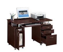Load image into Gallery viewer, Contemporary 48&quot; Desk with Drawers and CPU Cabinet
