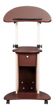 Load image into Gallery viewer, Modern Chocolate Mobile Laptop Stand with Storage
