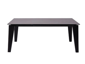 Black Ceramic & Glass 71" Extendable Conference Table