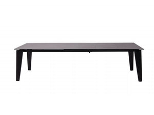 Black Ceramic & Glass 71" Extendable Conference Table