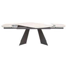 Load image into Gallery viewer, White Ceramic &amp; Dark Gray 63&quot; - 95&quot;  Conference Table
