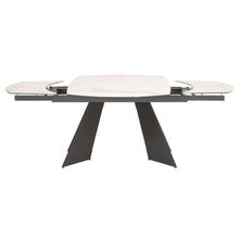 Load image into Gallery viewer, White Ceramic &amp; Dark Gray 63&quot; - 95&quot;  Conference Table
