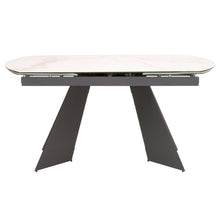 Load image into Gallery viewer, White Ceramic &amp; Dark Gray 63&quot; - 95&quot;  Conference Table
