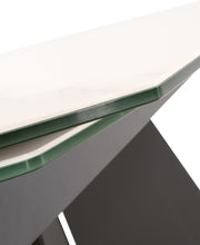 Load image into Gallery viewer, White Ceramic &amp; Dark Gray 63&quot; - 95&quot;  Conference Table
