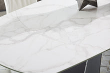 Load image into Gallery viewer, White Ceramic &amp; Dark Gray 63&quot; - 95&quot;  Conference Table
